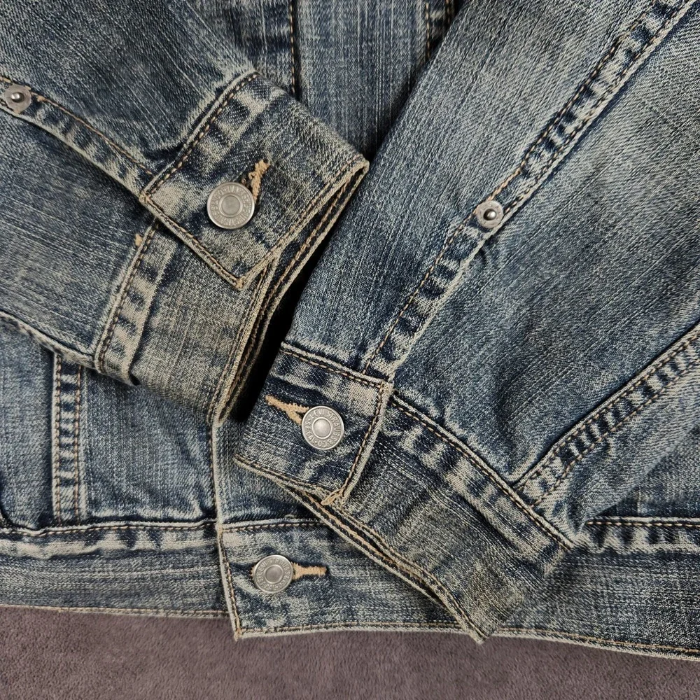 Levis Regular Fit Trucker Jacket Mens XL Blue Medium Wash 100% Cotton - Picture 3 of 13